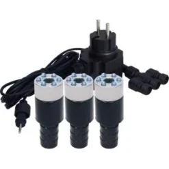 3 LED-LIGHTS Met Vervangbare LED Krans - Warmwit