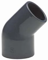 Verloop Knie 45° 50x40/50mm Mof/Spie